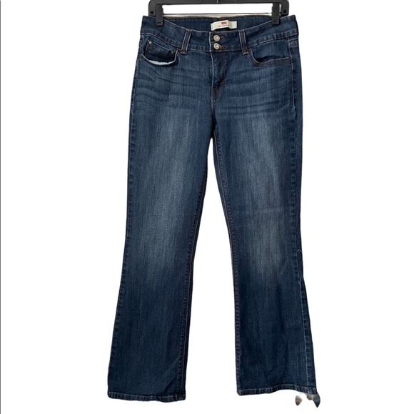 Levis 526 Slender Bootcut Jeans 8 Casual Denim Retro Y2K Mid Rise Pants Blue - Picture 1 of 5